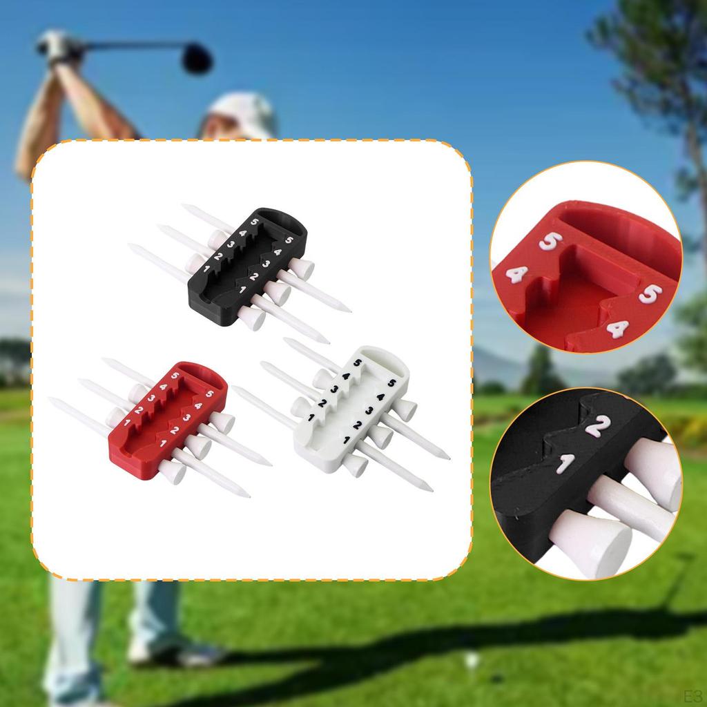 Golf Tee Height Adjustment Tool Measuring Device Training Aid Adjuster Improve Club Accuracy