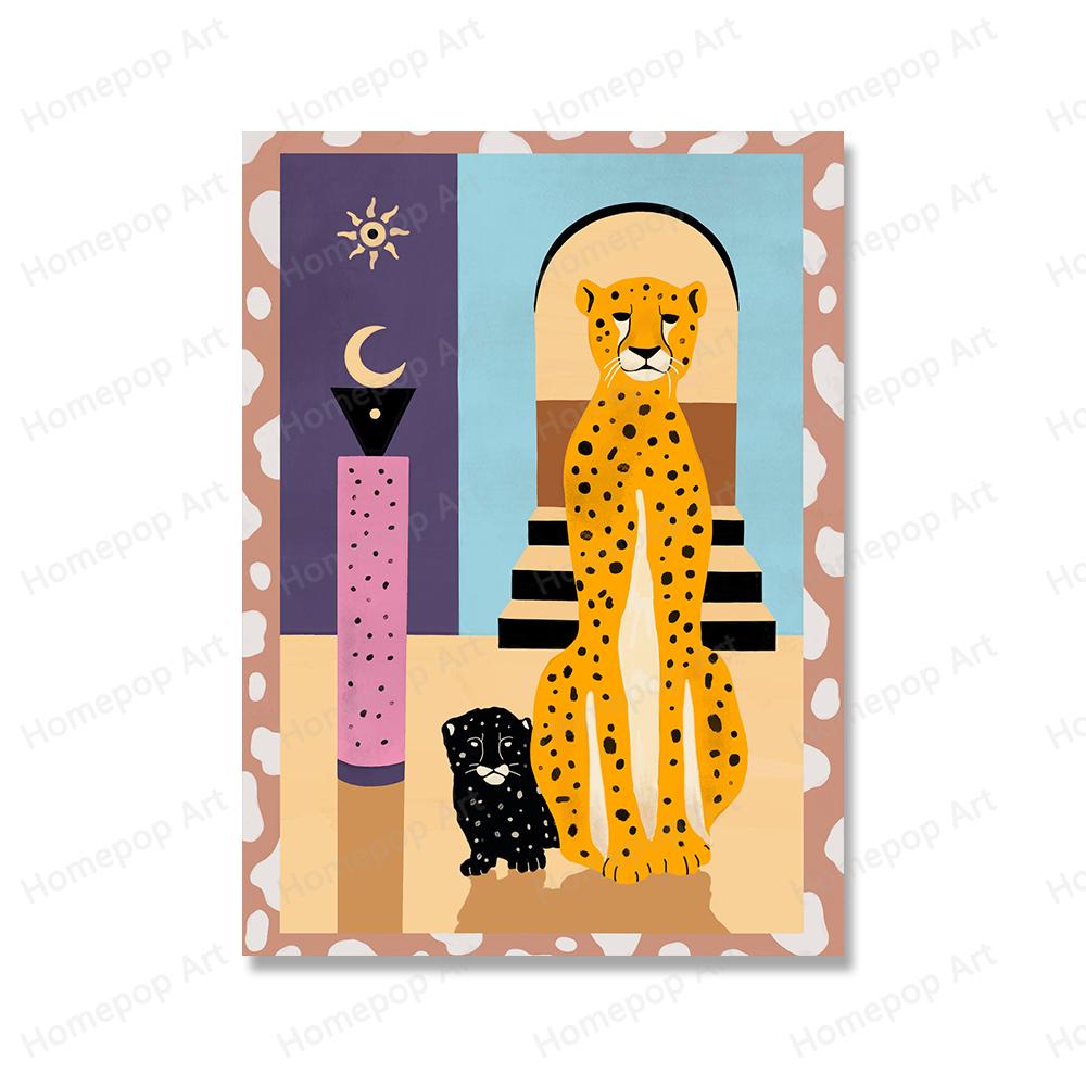 Тигровый рай, лес, животное, настенная живопись на холсте, абстрактные постеры с изображением гепарда и принты, фотографии для гостиной, украшение для дома