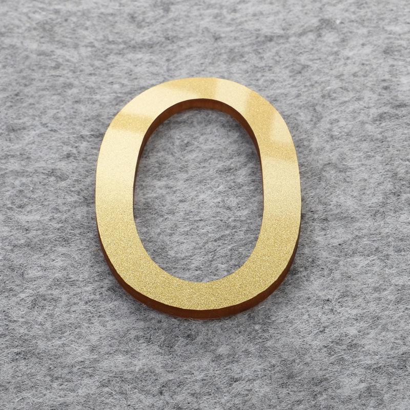 Матовая бронза золото 3D акриловые буквы номер дома настенные наклейки