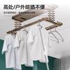 Household clothes support rod Stainless steel retractable clothes drying rod fork Ya take clothes drying rod fork rod clothes drying rod pick rod