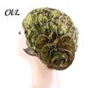 Skin-friendly Turban Hat, Lace Hollow Design Headwrap with 3D Flower Decoration, Hat High Elastic Fit Summer Cap for Retro Style Headwear Women