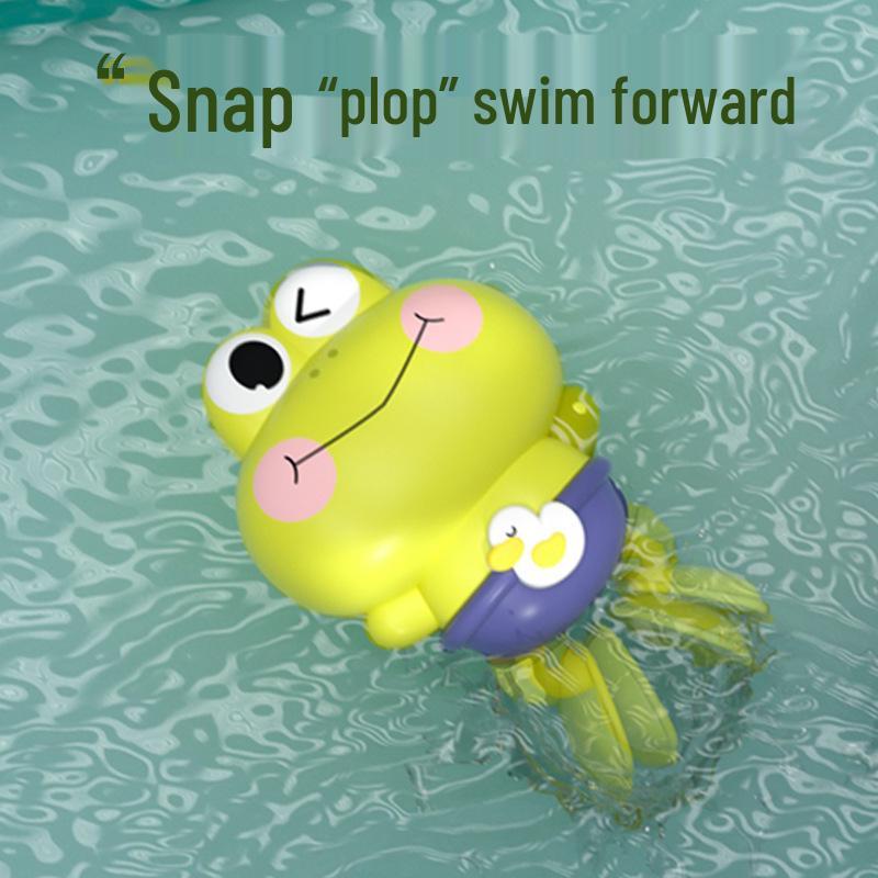 Заводные игрушки для ванной: Желтая утка и черепаха рыба-клоун для детей