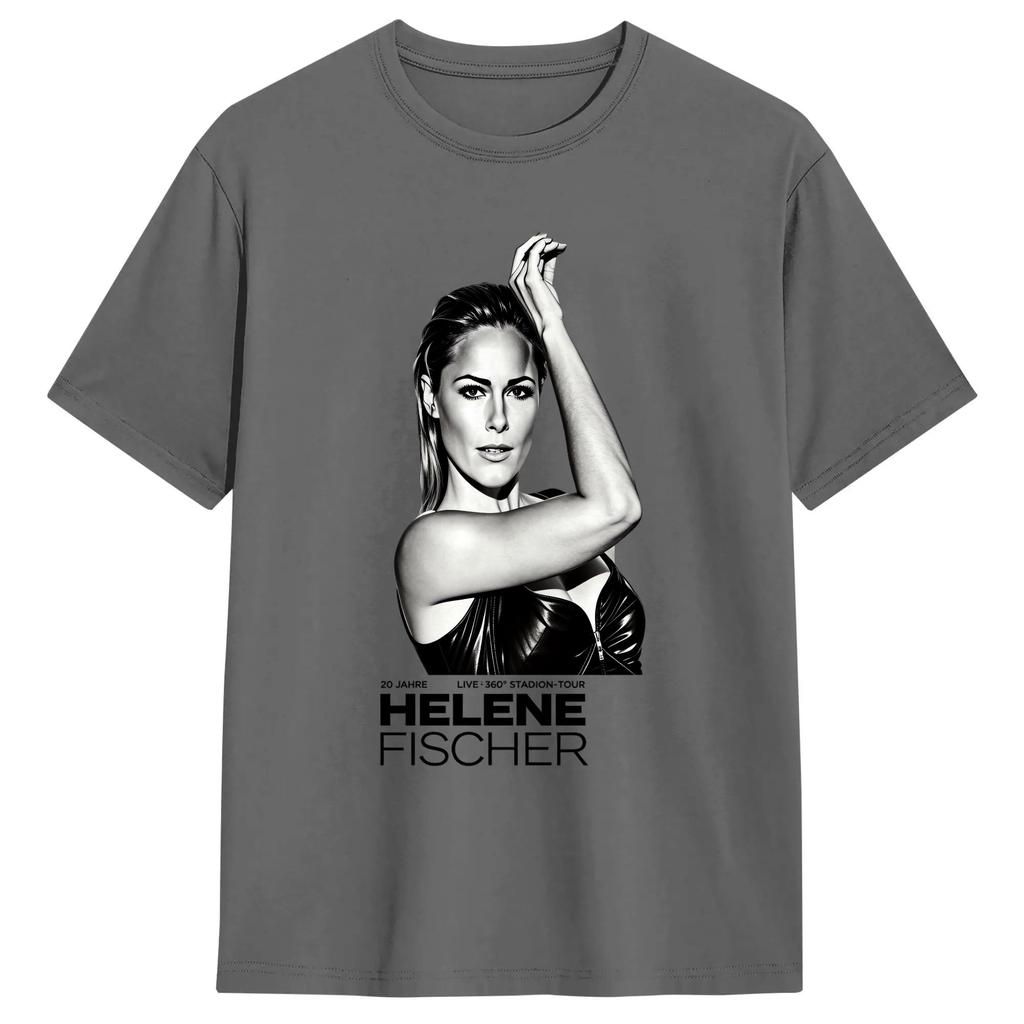 Винтажная футболка с концерта Helene Fischer 360 Tour 2026 для унисекс, с круглым вырезом, хлопковая, с коротким рукавом, с принтом