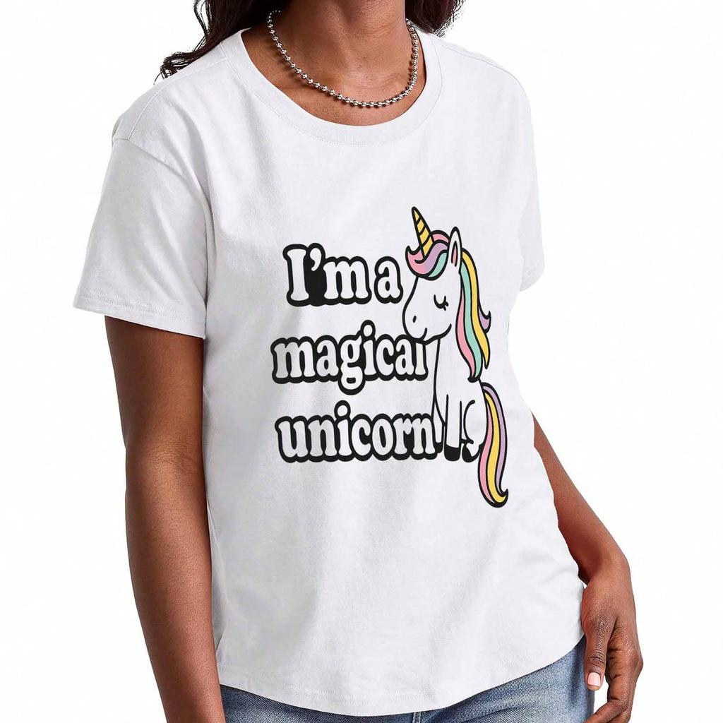 Magical Unicorn Wounisex's Cotton T Shirt, Premium Cotton Graphic Tee, Durable And Comfortable, Casual Style, Magical Since 2019 Design, Unicorn Prin