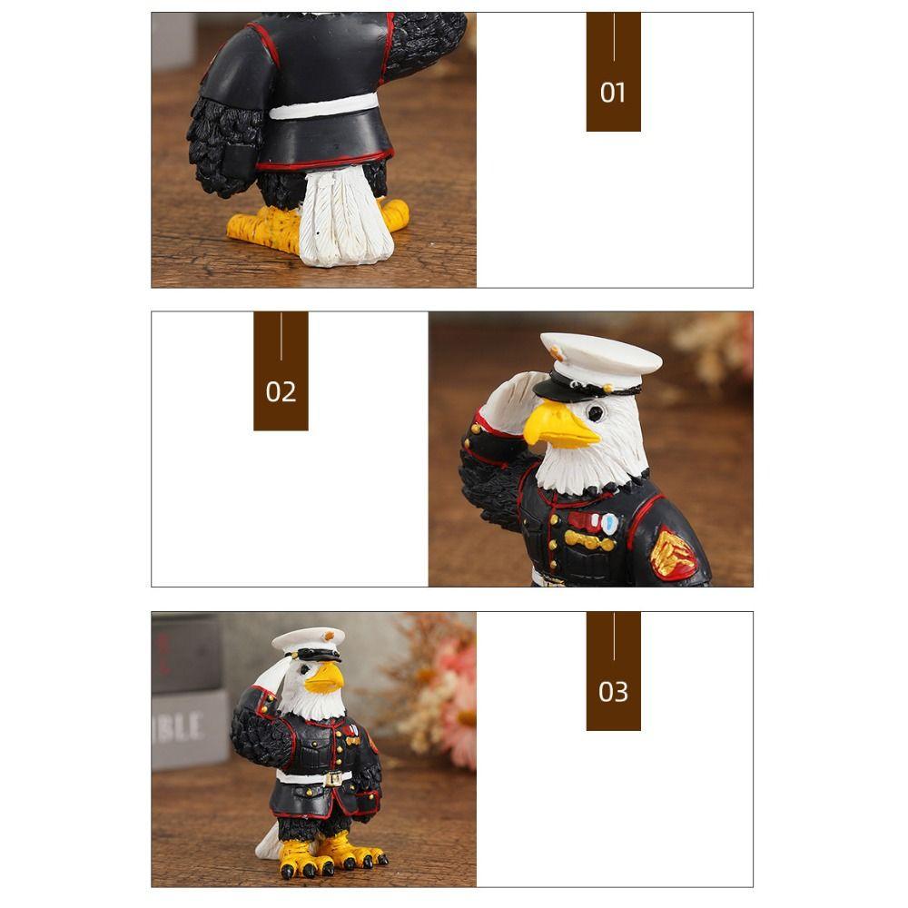Cute Eagle Ornament Art Miniatures Figurine Crafts Eagle Statue Entrance