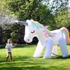 VeroMan Just Connect To the Hose Splash Unicorn Pegasus Fountain Water Play Inflatable Pool Garden Shower