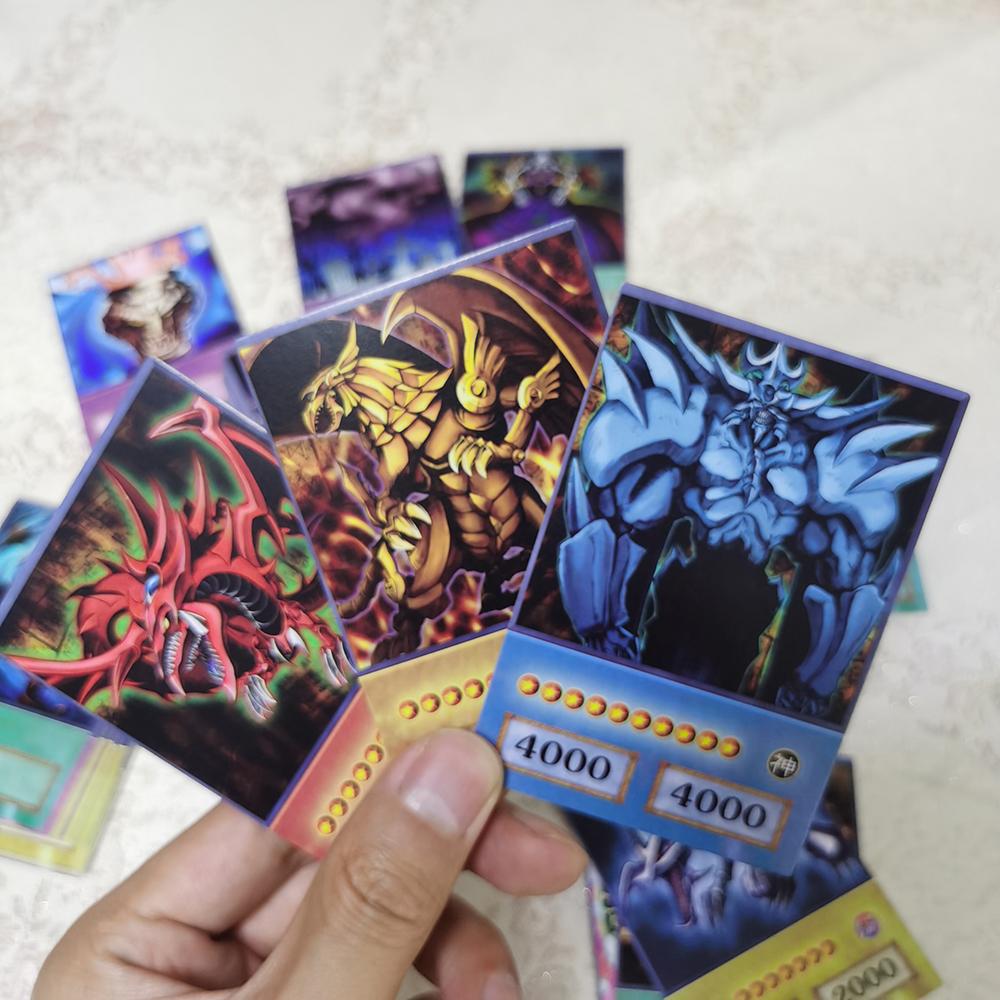 Yu-Gi-Oh Карточки в стиле аниме Голубоглазый Белый Дракон Темный Маг Exodia Obelisk Slifer Ra Yugioh DM Классический Прокси DIY Карточка Подарок для Детей