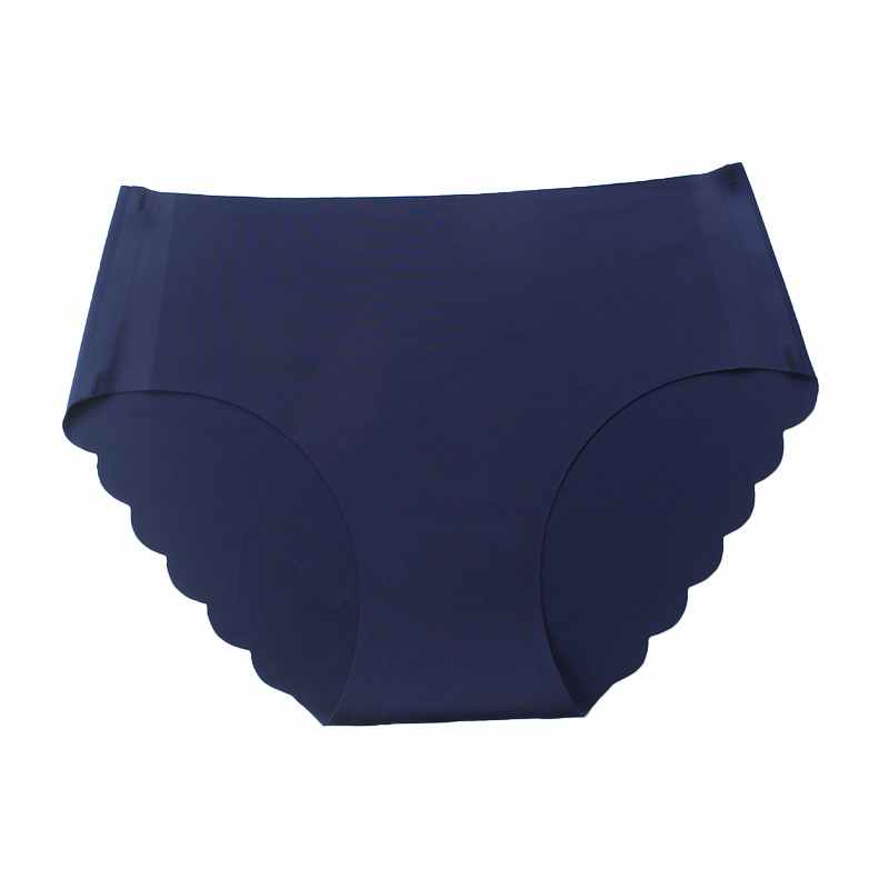 Womens Seamless Panties Soft Underwear Scalloped Trim Panties Bikini Panty for Ladies Breathable Hipster Stretch Panty Underpants