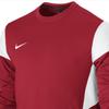 Nike Футболка с длинным рукавом и круглым вырезом в стиле пэчворк с логотипом, цвет красный 608722-657