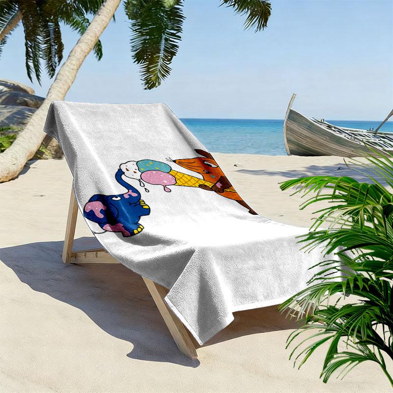 Die Maus Beach Towel, Large Soft Quick Dry Towel for Beach Camping Swimming