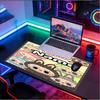 Custom Name Personalized Labubu Pattern Mousepad, Laptop PC Desk Mat, Decorative Desk Mat for Home Keyboard Pad Gift
