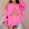 Children's Fashionable Casual Long-sleeved Loose Christmas Print Pullover Sweatshirt