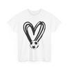 Soccer Heart T-Shirt, Sports Lovers Soccer Player Supporters Women Men Shirt