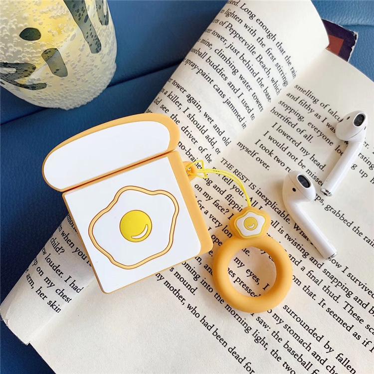 Silicone Cartoon Headphone Cover for AirPods Case 3D Earphone Case for Airpods 1 2 Pro Case for Apple Air Pods Pro Case Keychain