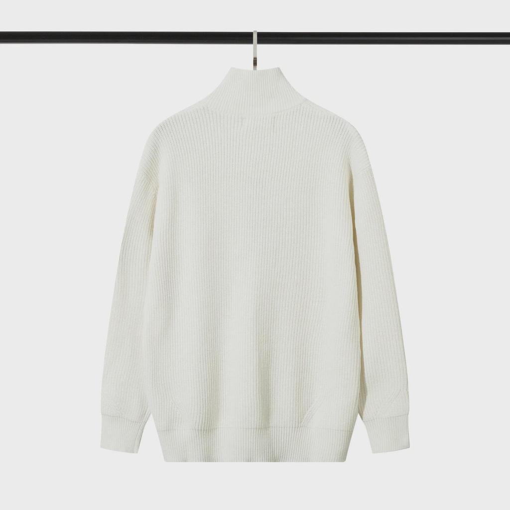 Унисекс-свитер с воротником-стойкой на молнии Stone для осени и зимы