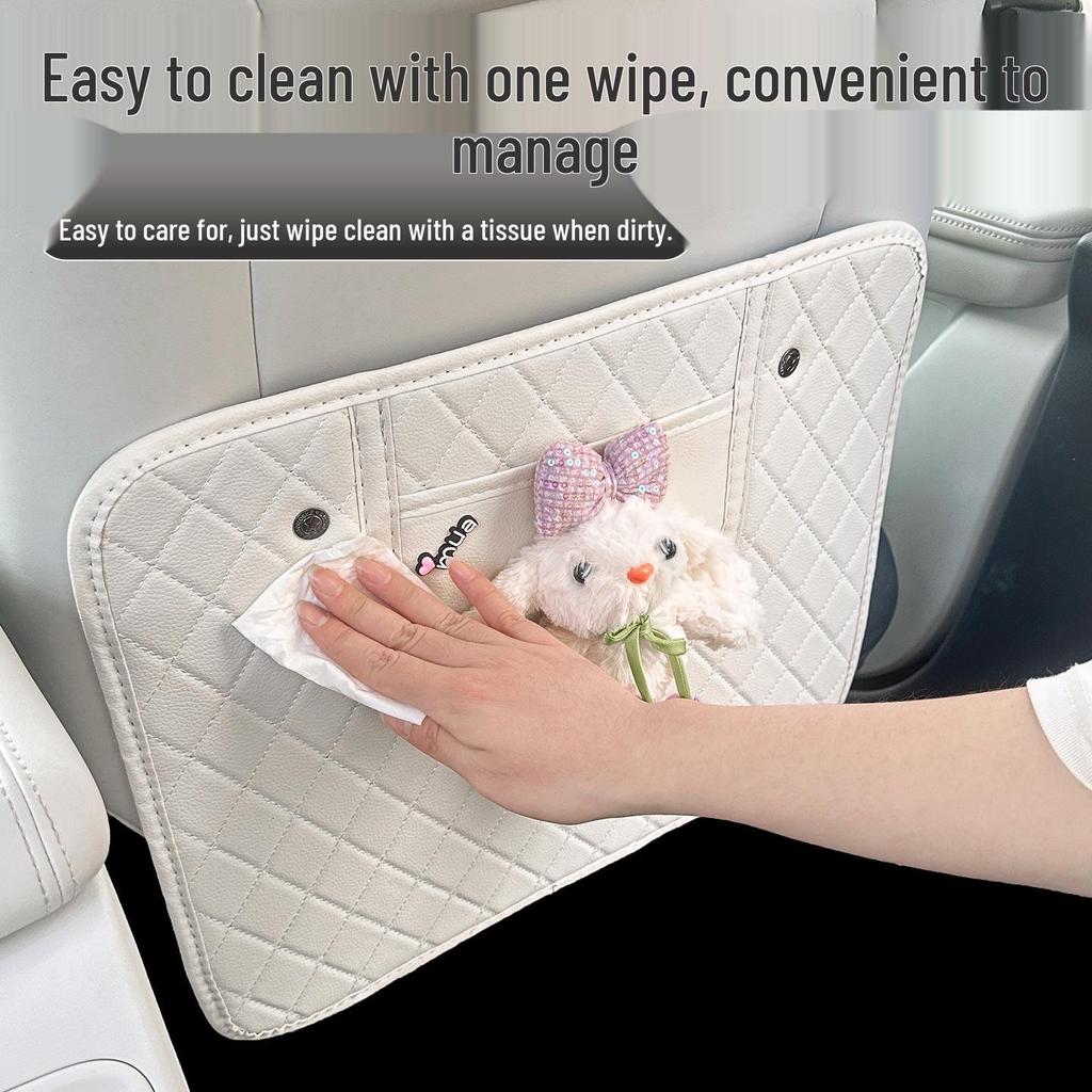 Geely Xingyuan Rear Seat Kick Mat - Anti-Dirt Car Interior Decoration for Women, Fits 26 Models