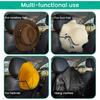 Cowboy Hat Holder Durable Folding Stainless Steel Car Hat Rack For Truck SUV Seat Back Clothes Hanger Interior Storage Organizer