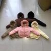 Европейская и американская новая стеганая одежда, женская короткая укороченная утолщенная стеганая одежда, однотонная стеганая куртка с большим меховым воротником