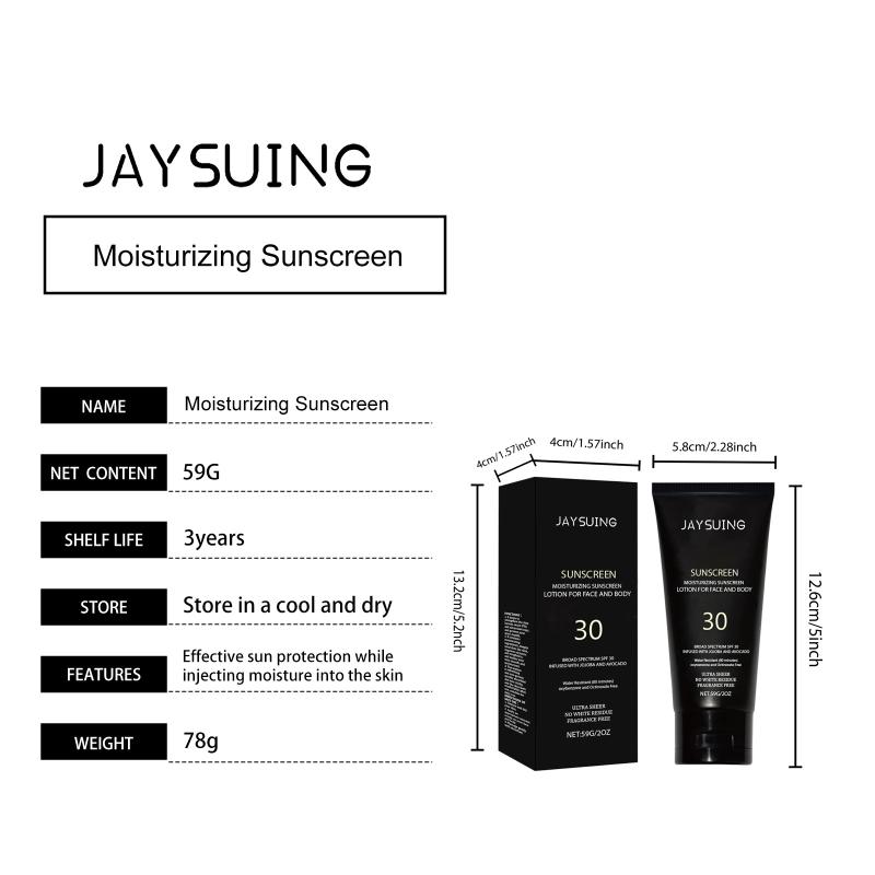Jaysuing Lightweight Moisturizing Protective Cream, Summer Outdoor Refreshing And Moisturizing Face And Body Protective Lotion