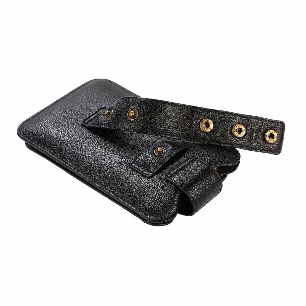 Двойной кожаный чехол для двух мобильных телефонов, сумка с зажимом для ремня, чехол-кобура для iPhone 16, 15, 13, 12 Pro, Samsung S24, S23, S22, Redmi, Oppo, мужской держатель для поясной сумки