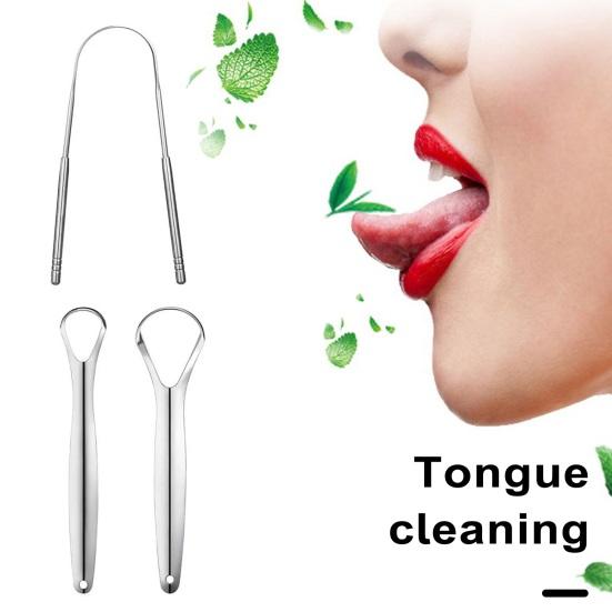Yousheng 1 набор скребков для языка из нержавеющей стали, гигиенический, улучшает здоровье полости рта, устраняет неприятный запах изо рта, очиститель языка