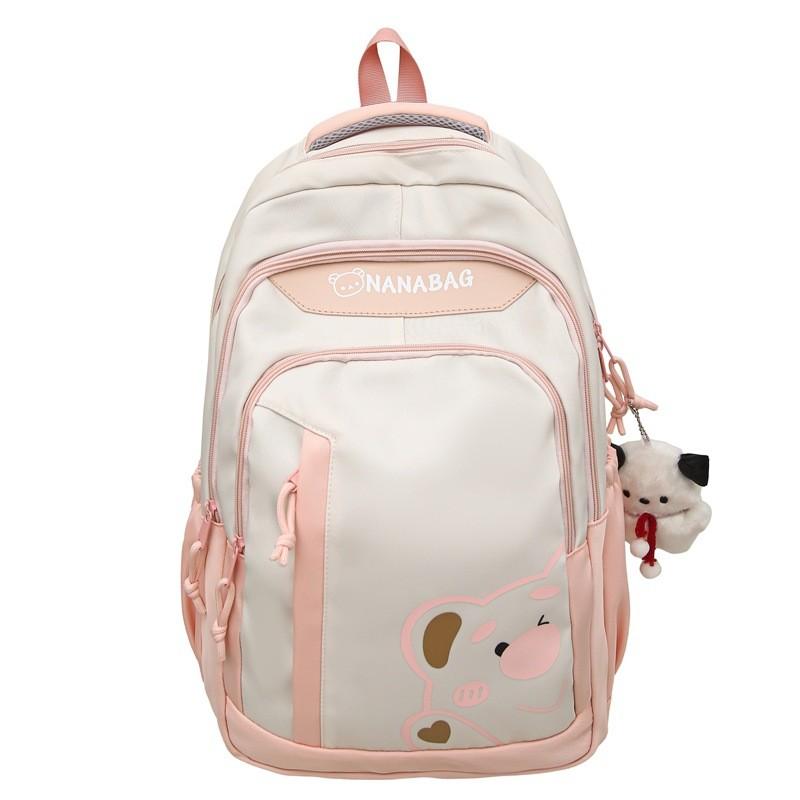 Рюкзак Lotso из нейлона с мультяшным медведем для школьников, с дышащей конструкцией, для учениц и учеников средней школы