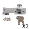 2x Stainless Steel Keyed Door Lock Security Bolt Anti-theft Buckle Locker