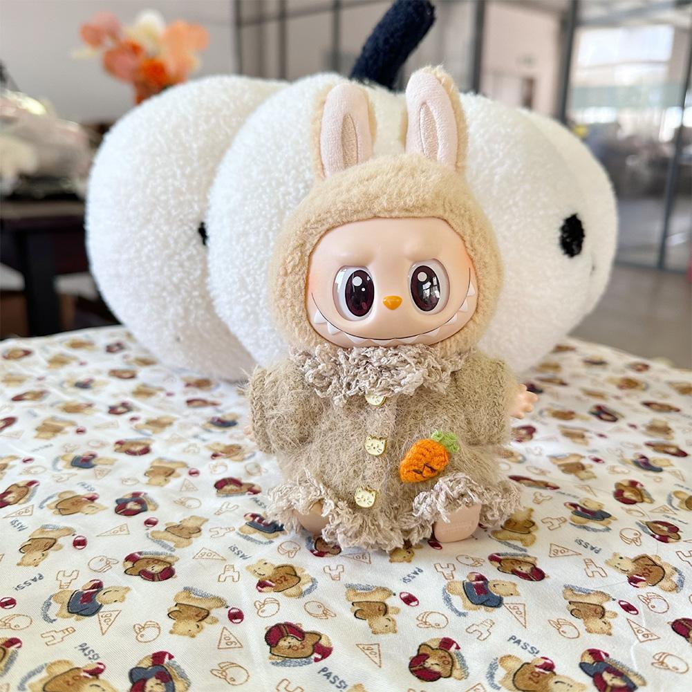 Для 17 см Кукольная одежда Лабубу Модная одежда Толстовки Кукольная одежда Цветовые толстовки Кукольные аксессуары Милые украшения Маленькая одежда