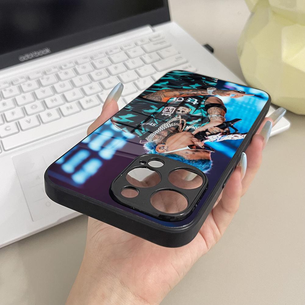 Phone Case Glass For Samsung Galaxy S26 S25 S23 S24 S21 S22 S20 Ultra Fe Plus A16 Cover Blessd Cantante Rapper