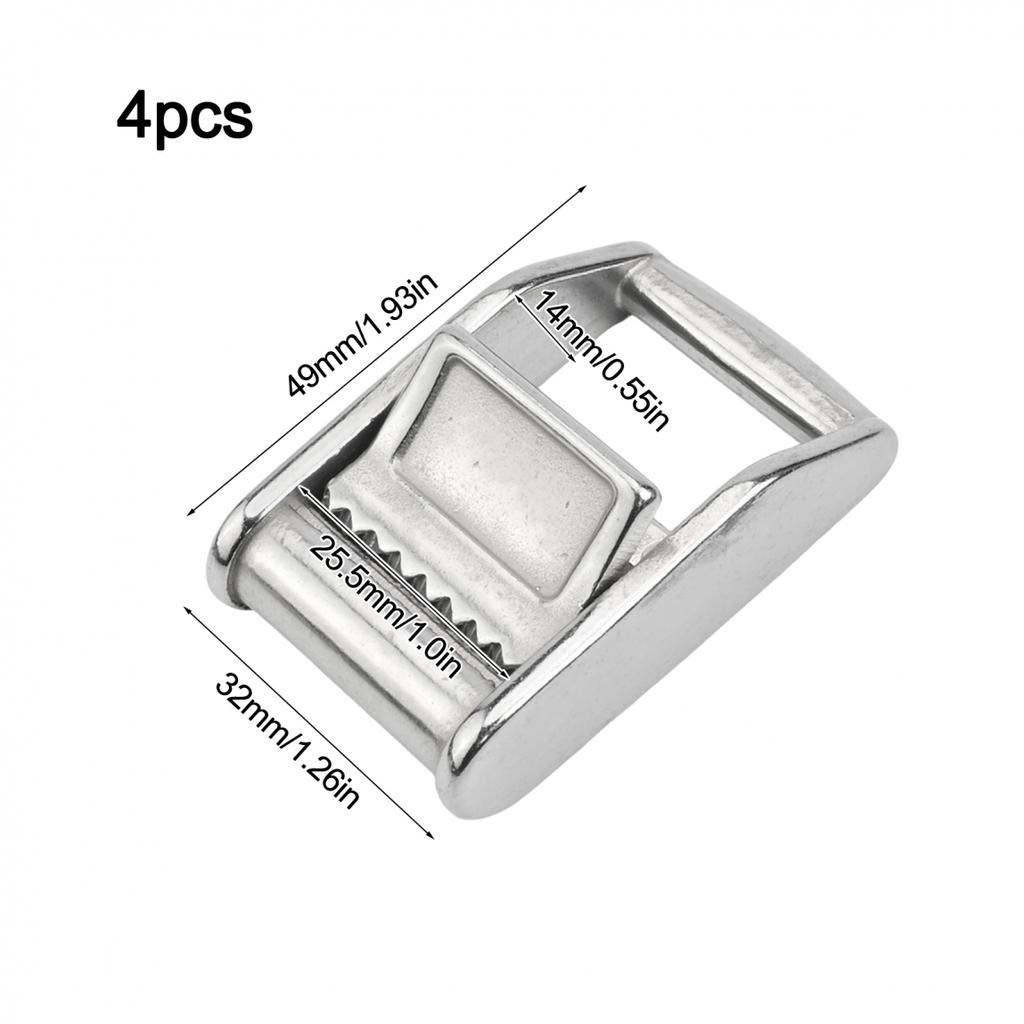 4 PCS Strong Metal Cam Buckles Designed for Easy Operation and Security