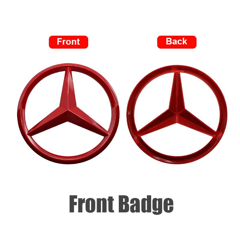 1Pcs 210mm 188mm Car Front Grill Badges Lid Covers Logo Cover For Mercedes Benz AMG class GLK W206 W220 A180 W211 W205 W203 GLC