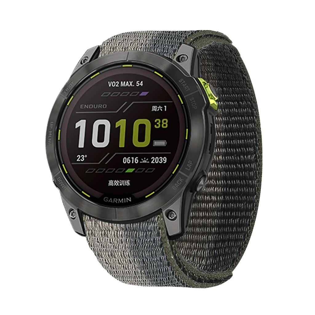 26 мм 20 мм 22 мм Нейлоновый ремешок для часов для Garmin Fenix 7X 6X Pro 7 7S 6 6S 5X 5 5S Plus/Venu 2 Plus Липучка Быстросохнущий ремешок