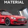 1/24 Benzs-GT GTR Alloy Sports Safety Car Model Diecasts Metal Toy Race Medical Rescue Vehicles Model Sound and Light Kids Gifts