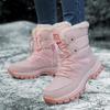Boots for Women Winter Snow Boots Plush Warm Cotton Shoes Large Size Wear-resistant Sports High Top Thick Soled Hiking Shoes