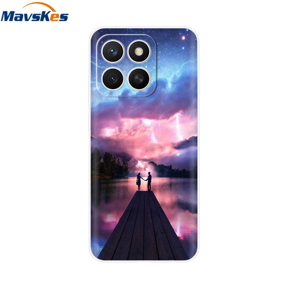 Чехол для Honor X8c HonorX8C 2025 Новая Мода Мультяшная Задняя Крышка Мягкий ТПУ Прозрачные Чехлы для Телефона Для Honor X8c Fundas Сумки Защитные