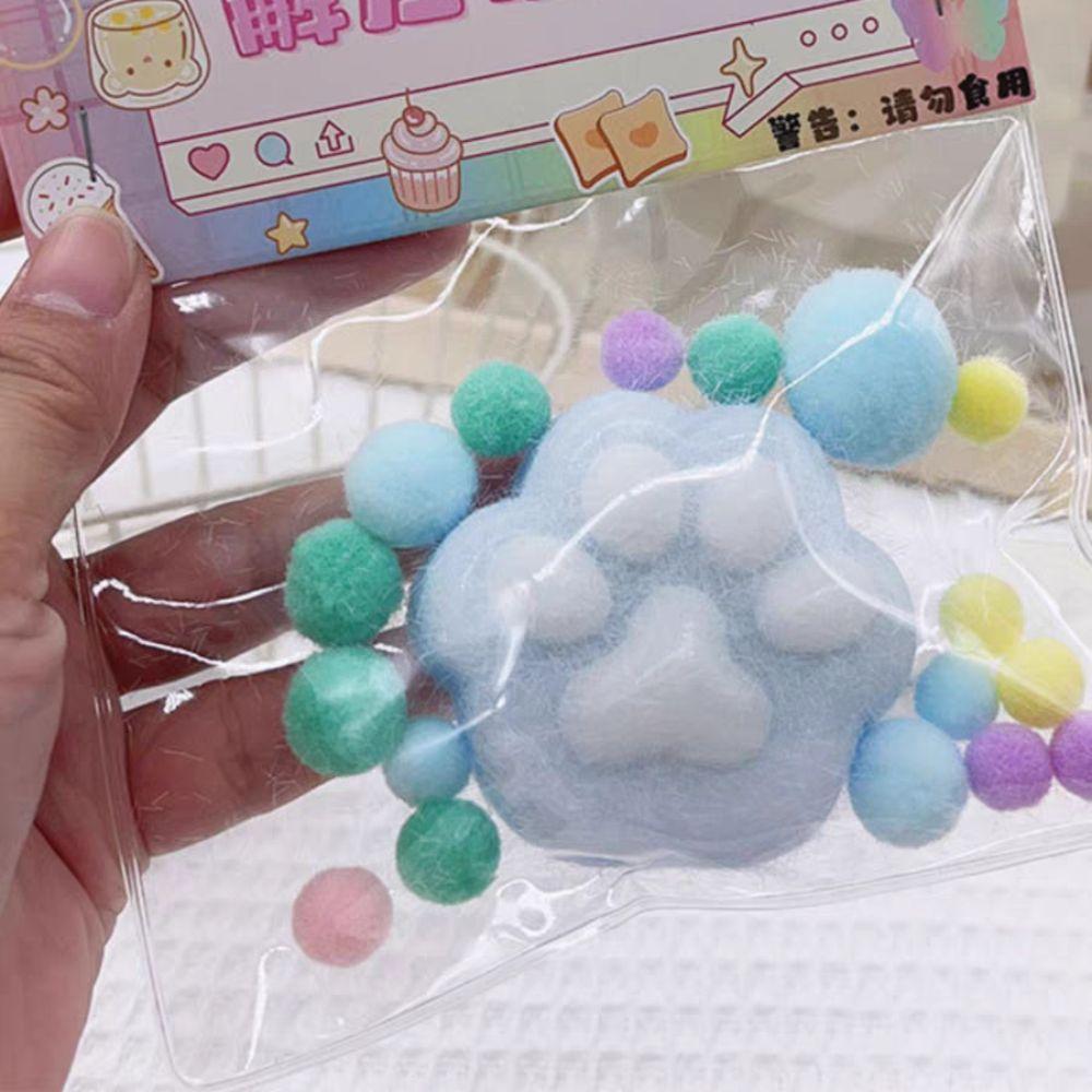 Красочные игрушки-лапки для кошек TPR Мультяшные игрушки-лапки для кошек Мягкие игрушки-лапки для кошек Студент