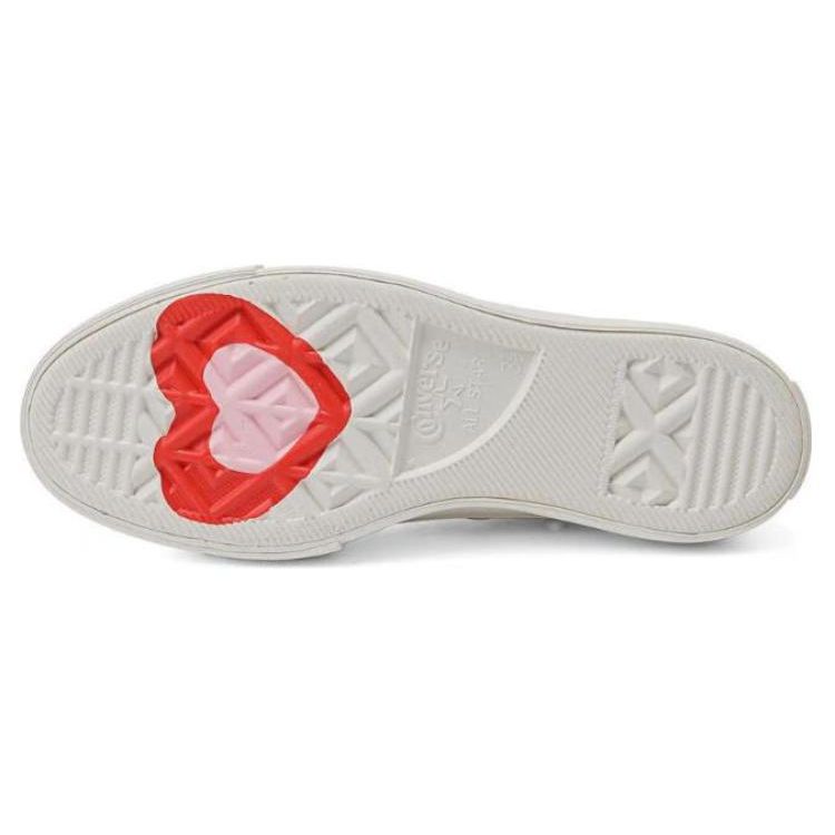 Converse Chuck Taylor All Star Lift Platform Low Y2K Heart Женские кроссовки Фиолетовый Lilac-Daze Egret A09115C