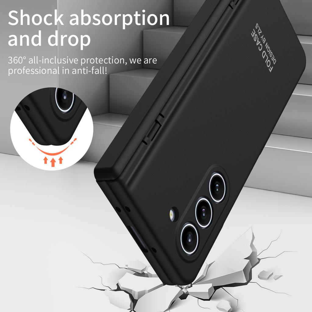 Ударопрочный шарнирный прочный чехол-сумка для Samsung Galaxy Z Fold 5 Fold5 Fold 4 Fold4 5G закаленное стекло защитная пленка крышка