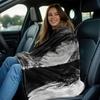 1pc Ultra-Soft Lightweight Flannel Blanket with Elegant White Eagle Design - Cozy Warm Throw for Camping, Travel, Holiday Gifts,