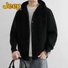 Jeep Мужской вязаный кардиган с капюшоном