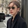 Metal Sunglasses for Men and Women Sun Glasses Oval Eyewear Shades Uv400