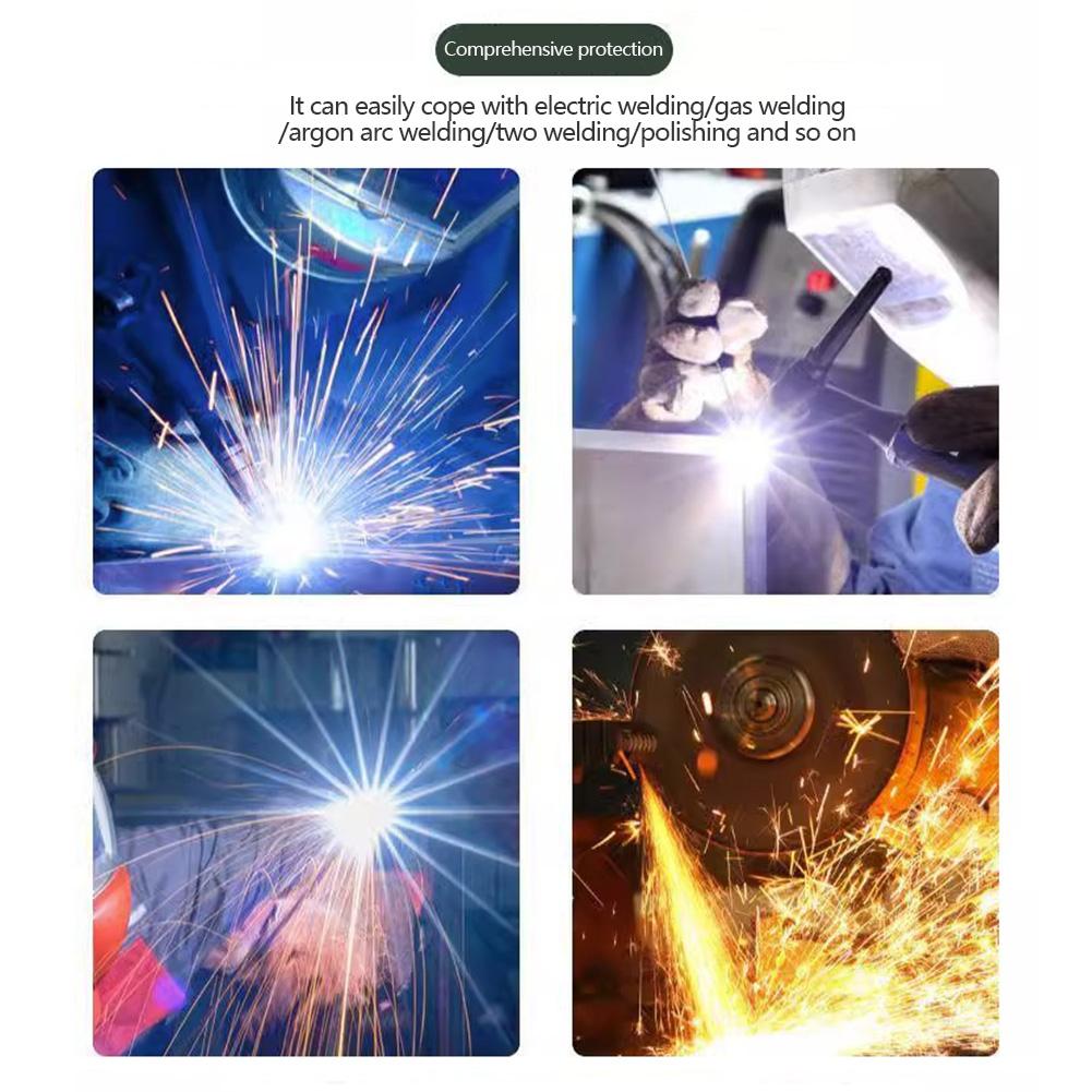 1Pair Protective Glasses Solar Automatic Dimming Welding Mask Auto Welding Goggles with View True Color for Wide