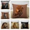 Farm Animals Horse Cushion Cover 45x45cm Linen Pillow Case Luxury Home Sofa Decoration Pillowcase Double-sided Printing