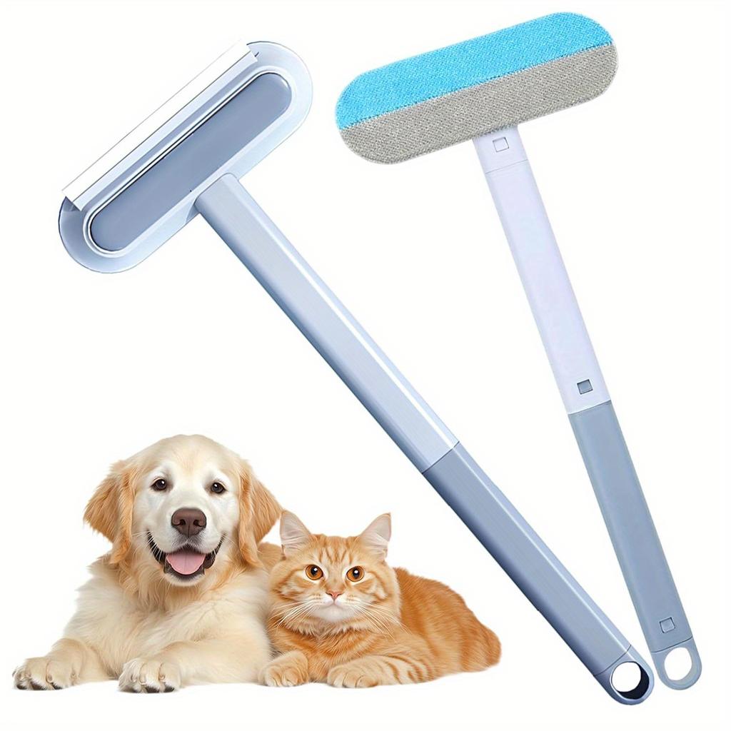 Инструмент для удаления шерсти домашних животных 4 в 1 для дивана, ковра, многофункциональная двусторонняя щетка для удаления шерсти собак, кошек, многоразовая чистящая щетка для окна