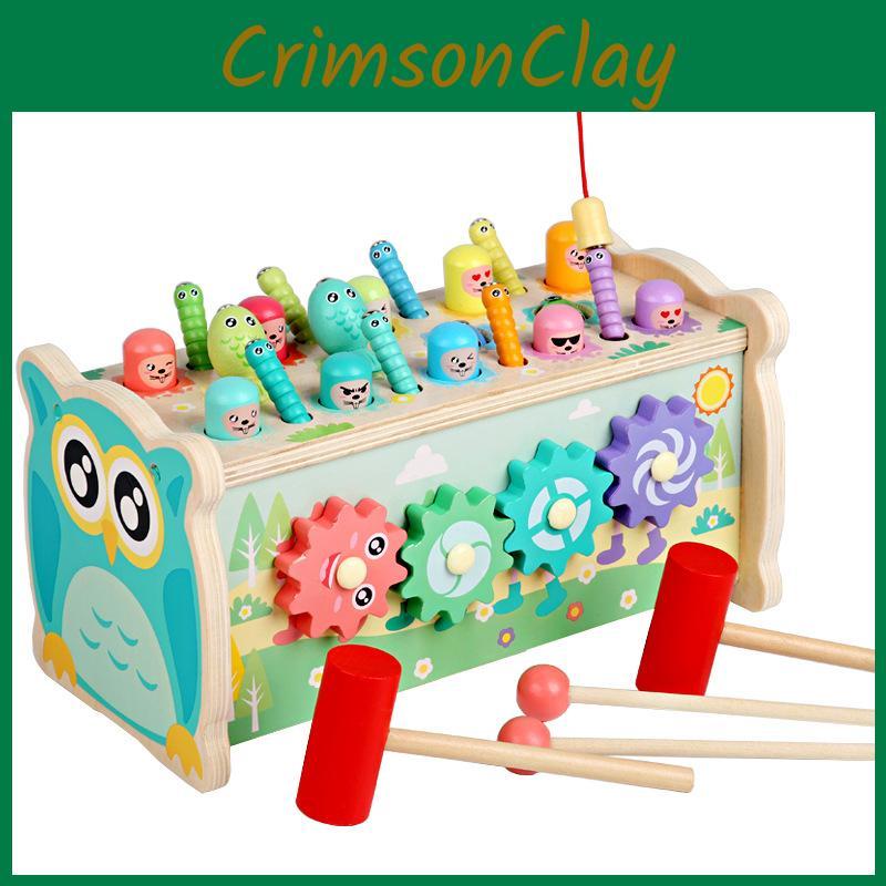 Интерактивная деревянная детская игра-стучалка «Сова», ловля рыбы, особенности, подарок