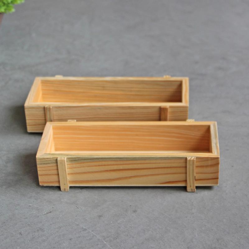 Vintage Wood Garden Flower Planter Succulent Pot Rectangle Trough Box Plant Bed Planter Succulent Flower Plant Container Box
