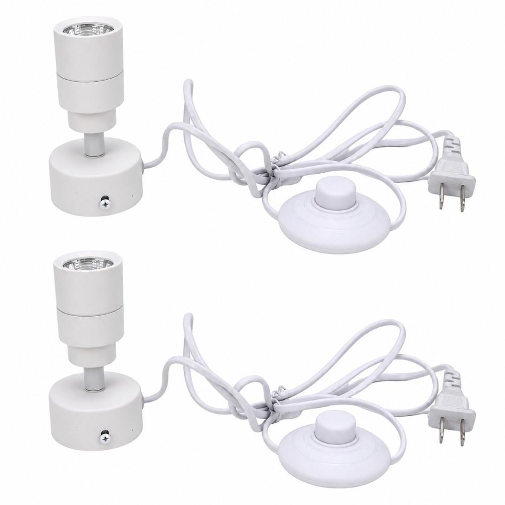 2 Pack Adjustable Head Spotlight Aluminum Alloy LED Spotlight Display Lighting  For Jewelry Counters