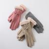 Winter Warm Gloves Ladies Velvet Thick Outdoor Riding Cold Driving Antifreeze Touch Screen.