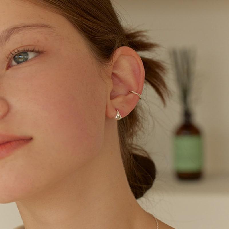 Lewe [925 silver] Twist basic earcuff