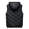 Autumn and Winter Men's Down Cotton Vest Hat Young Men's Warm Vest Thickened Coat